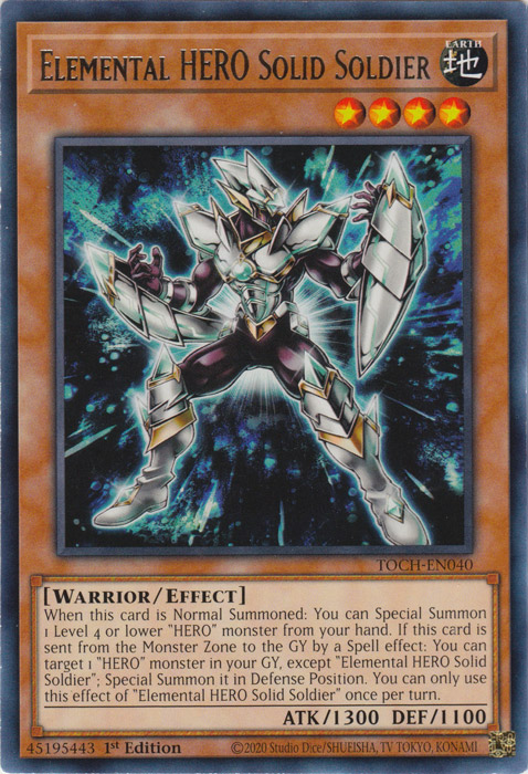 Elemental Hero Solid Soldier [TOCH-EN040] Rare | Odin's Place