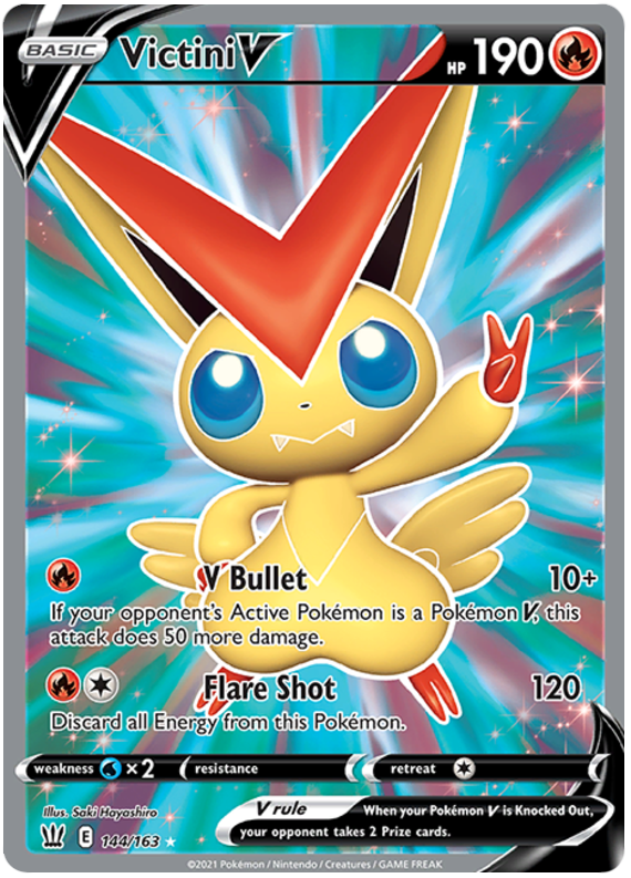 Victini V (144/163) [Sword & Shield: Battle Styles] | Odin's Place