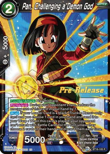 Pan, Challenging a Demon God (BT16-105) [Realm of the Gods Prerelease Promos] | Odin's Place