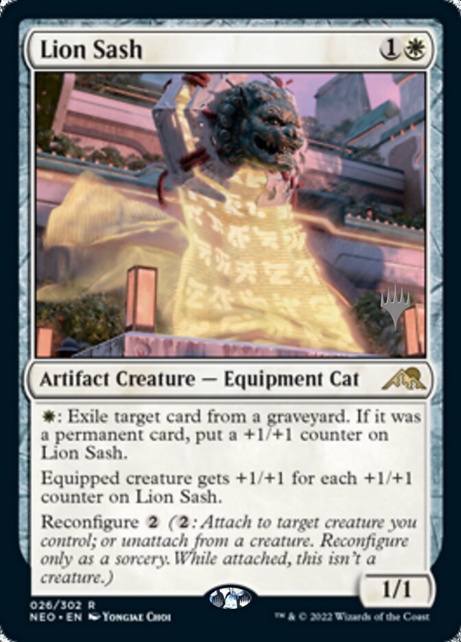 Lion Sash (Promo Pack) [Kamigawa: Neon Dynasty Promos] | Odin's Place