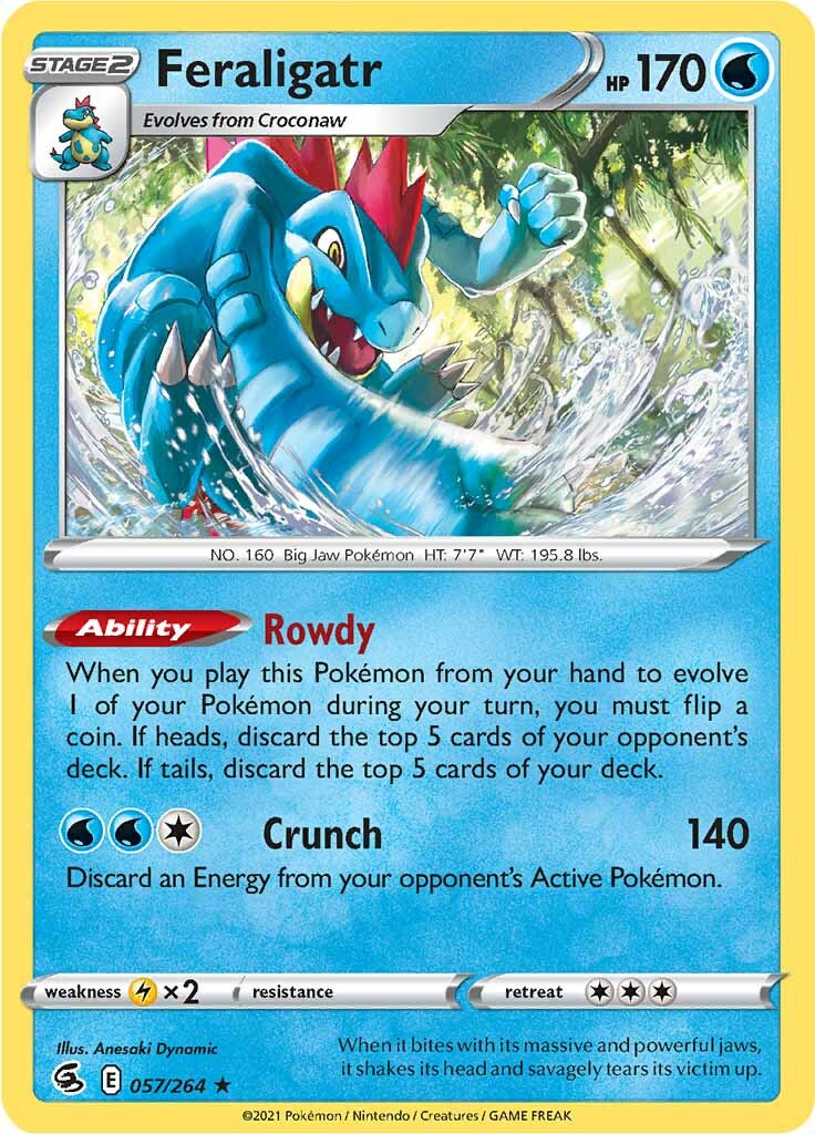 Feraligatr (057/264) [Sword & Shield: Fusion Strike] | Odin's Place