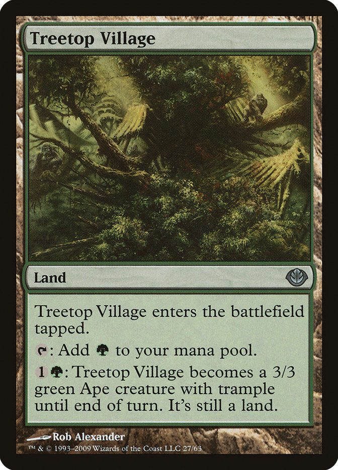 Treetop Village (27) [Duel Decks: Garruk vs. Liliana] | Odin's Place