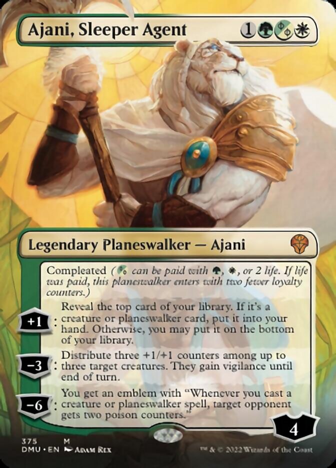Ajani, Sleeper Agent (Borderless) (375) [Dominaria United] | Odin's Place