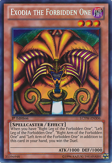Exodia the Forbidden One [LCYW-EN306] Secret Rare | Odin's Place