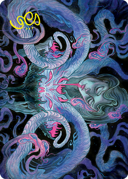 Demonic Bargain Art Card (Gold-Stamped Signature) [Innistrad: Crimson Vow Art Series] | Odin's Place