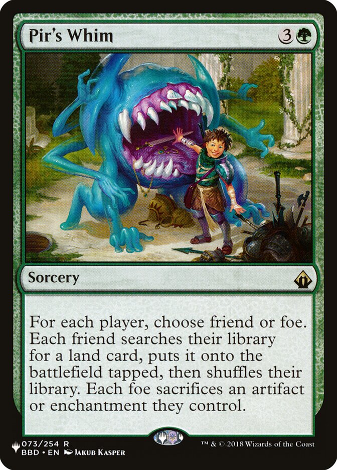 Pir's Whim [The List] | Odin's Place