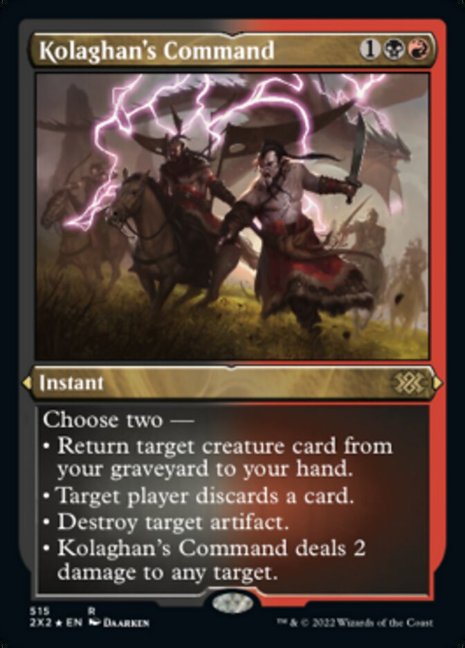 Kolaghan's Command (Foil Etched) [Double Masters 2022] | Odin's Place