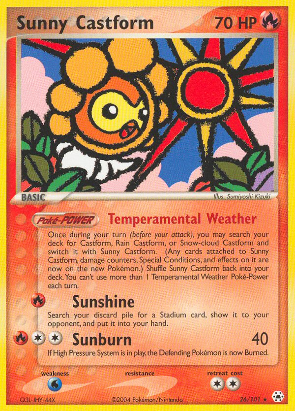 Sunny Castform (26/101) [EX: Hidden Legends] | Odin's Place