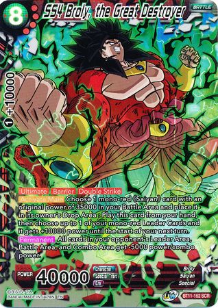 SS4 Broly, the Great Destroyer (BT11-152) [Vermilion Bloodline 2nd Edition] | Odin's Place