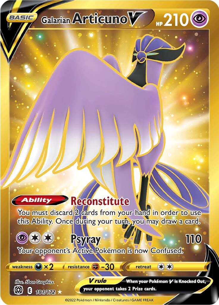 Galarian Articuno V (181/172) [Sword & Shield: Brilliant Stars] | Odin's Place