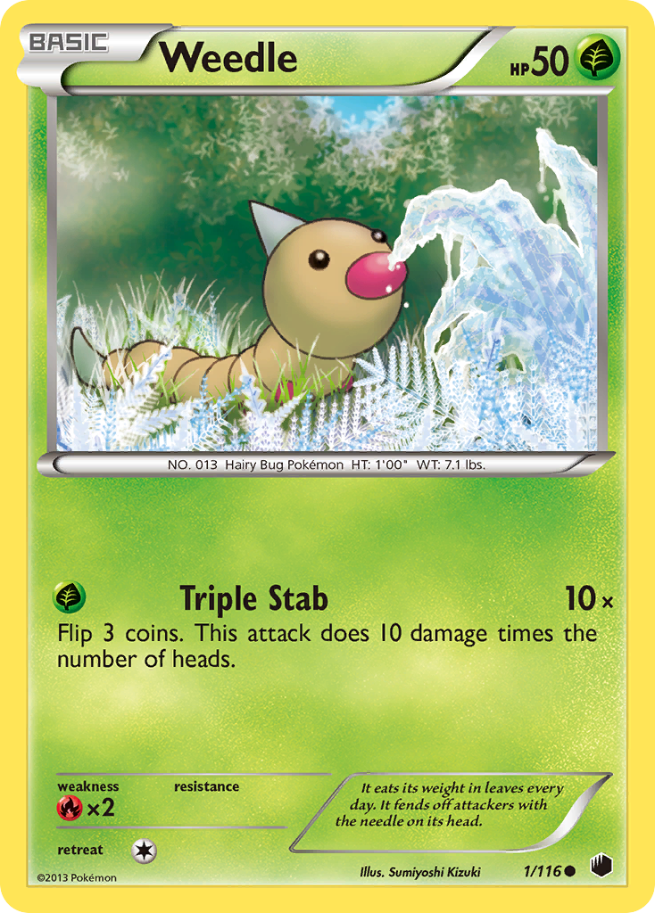 Weedle (1/116) [Black & White: Plasma Freeze] | Odin's Place