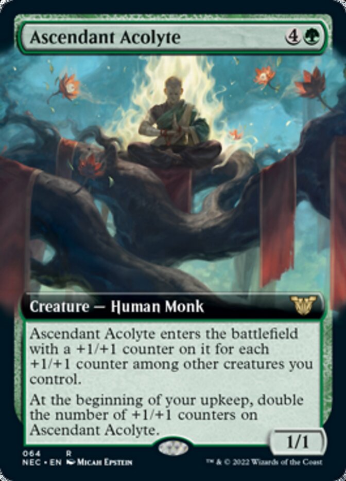Ascendant Acolyte (Extended Art) [Kamigawa: Neon Dynasty Commander] | Odin's Place