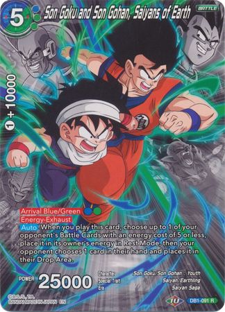 Son Goku and Son Gohan, Saiyans of Earth (Alternate Art) (DB1-091) [Special Anniversary Set 2020] | Odin's Place