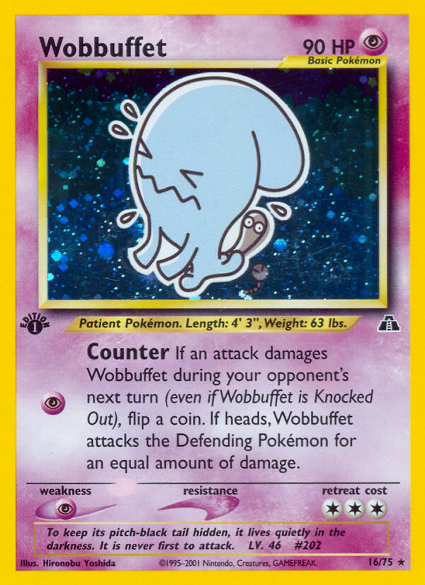 Wobbuffet (16/75) [Neo Discovery 1st Edition] | Odin's Place