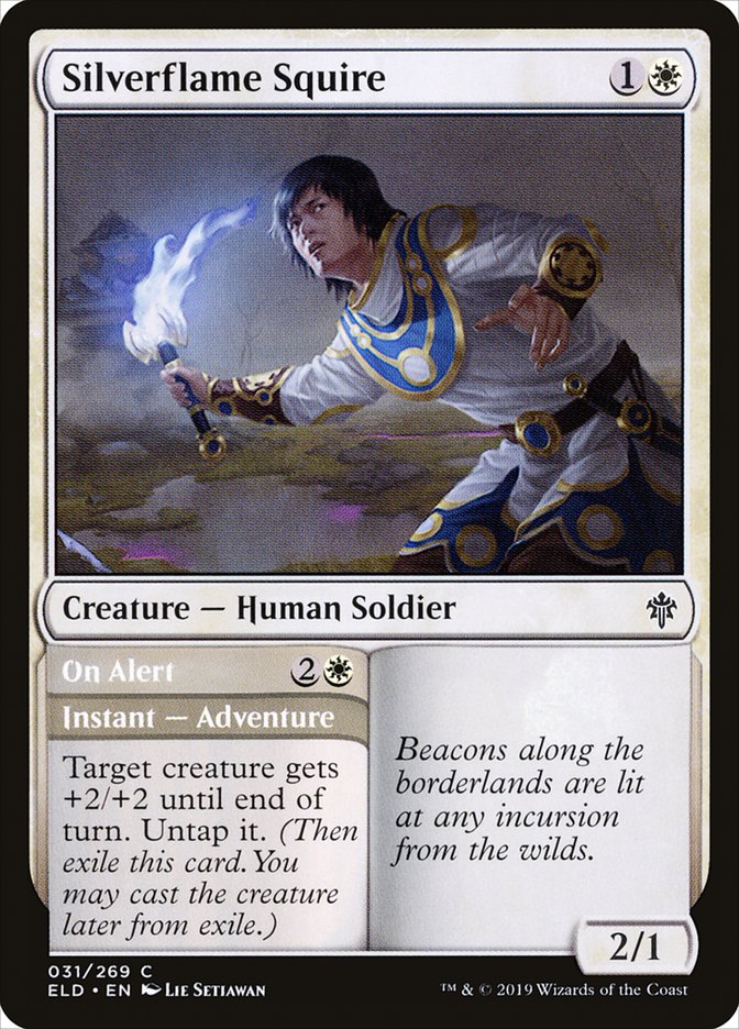 Silverflame Squire // On Alert [Throne of Eldraine] | Odin's Place