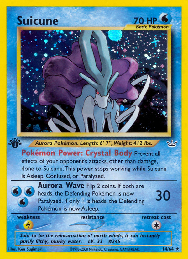 Suicune (14/64) [Neo Revelation 1st Edition] | Odin's Place