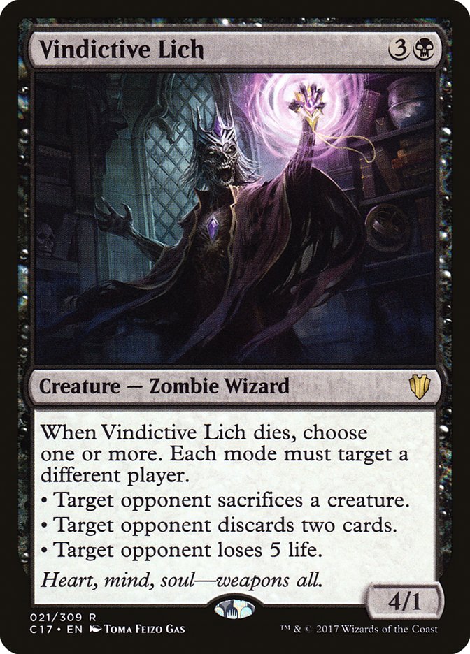 Vindictive Lich (21) [Commander 2017] | Odin's Place