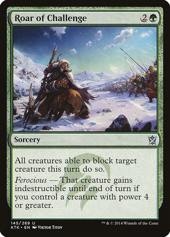 Roar of Challenge (145) [Khans of Tarkir] | Odin's Place