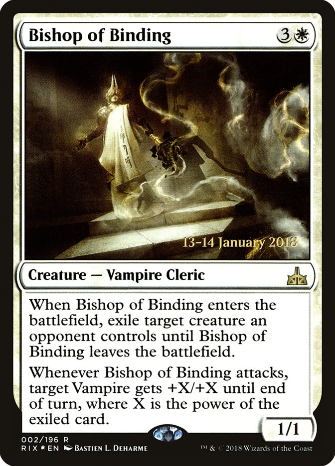 Bishop of Binding (2) [Rivals of Ixalan Prerelease Promos] | Odin's Place