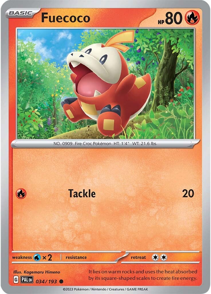 Fuecoco (034/193) [Scarlet & Violet: Paldea Evolved] | Odin's Place