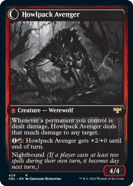 Ill-Tempered Loner // Howlpack Avenger [Innistrad: Double Feature] | Odin's Place