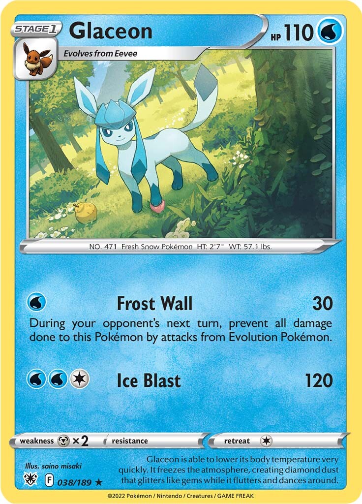 Glaceon (038/189) [Sword & Shield: Astral Radiance] | Odin's Place