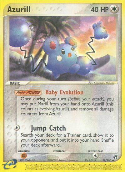 Azurill (31/100) [EX: Sandstorm] | Odin's Place