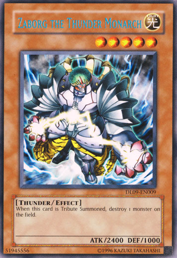 Zaborg the Thunder Monarch (Blue) [DL09-EN009] Rare | Odin's Place