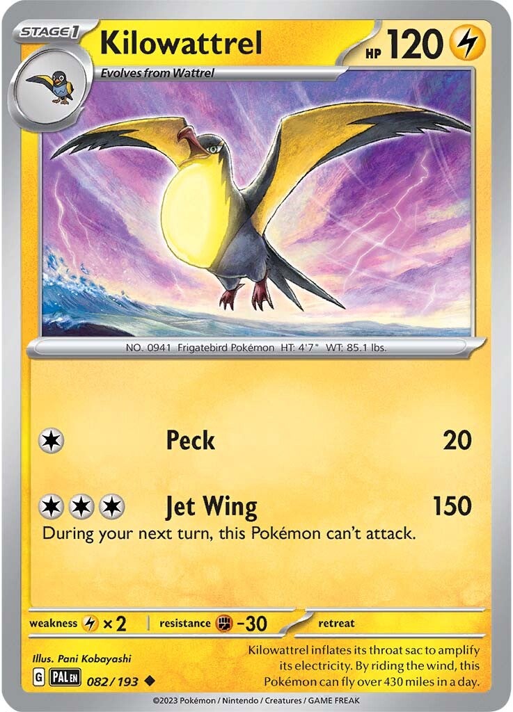 Kilowattrel (082/193) [Scarlet & Violet: Paldea Evolved] | Odin's Place