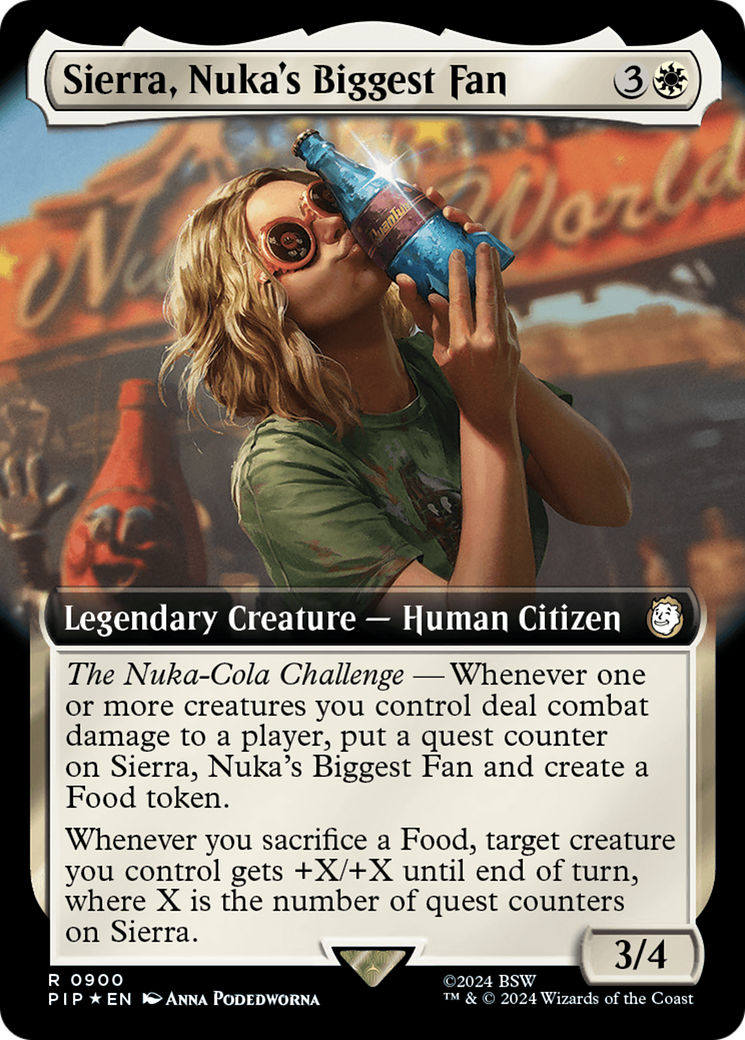 Sierra, Nuka's Biggest Fan (Extended Art) (Surge Foil) [Fallout] | Odin's Place