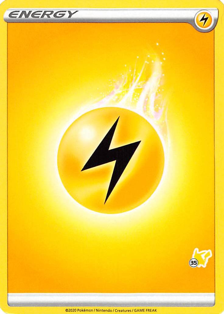 Lightning Energy (Pikachu Stamp #35) [Battle Academy 2022] | Odin's Place