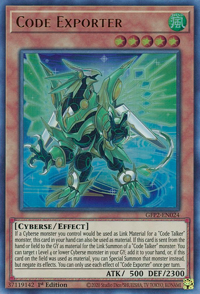 Code Exporter [GFP2-EN024] Ultra Rare | Odin's Place