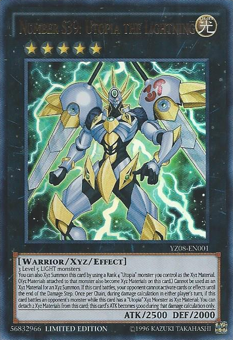 Number S39: Utopia the Lightning [YZ08-EN001] Ultra Rare | Odin's Place