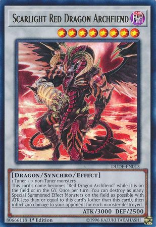 Scarlight Red Dragon Archfiend [DUDE-EN013] Ultra Rare | Odin's Place