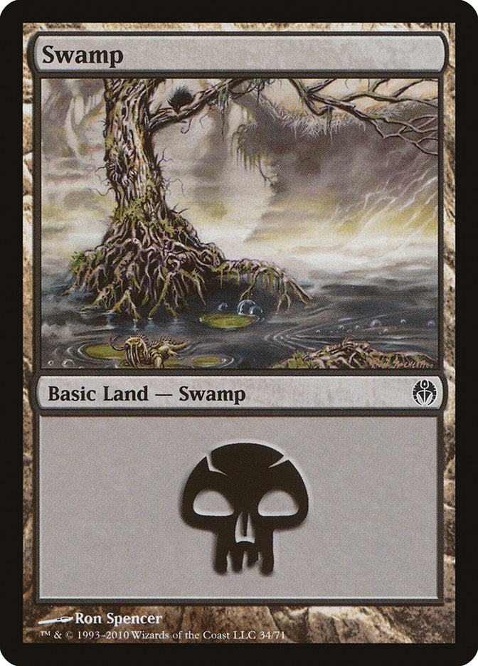 Swamp (34) [Duel Decks: Phyrexia vs. the Coalition] | Odin's Place