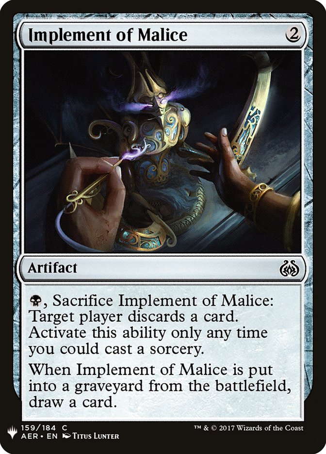 Implement of Malice [Mystery Booster] | Odin's Place