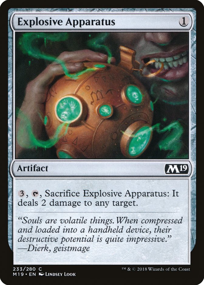Explosive Apparatus (233) [Core Set 2019] | Odin's Place