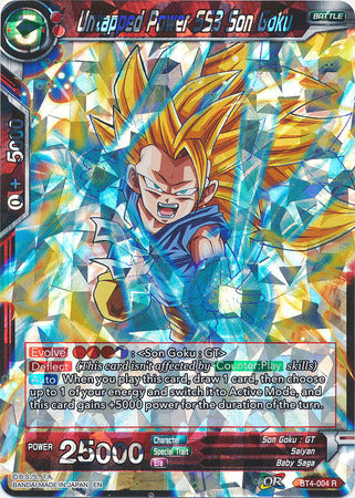 Untapped Power SS3 Son Goku (Shatterfoil) (BT4-004) [Dragon Brawl] | Odin's Place