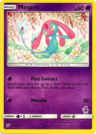 Mesprit (84/236) (Mewtwo Deck) [Battle Academy 2020] | Odin's Place