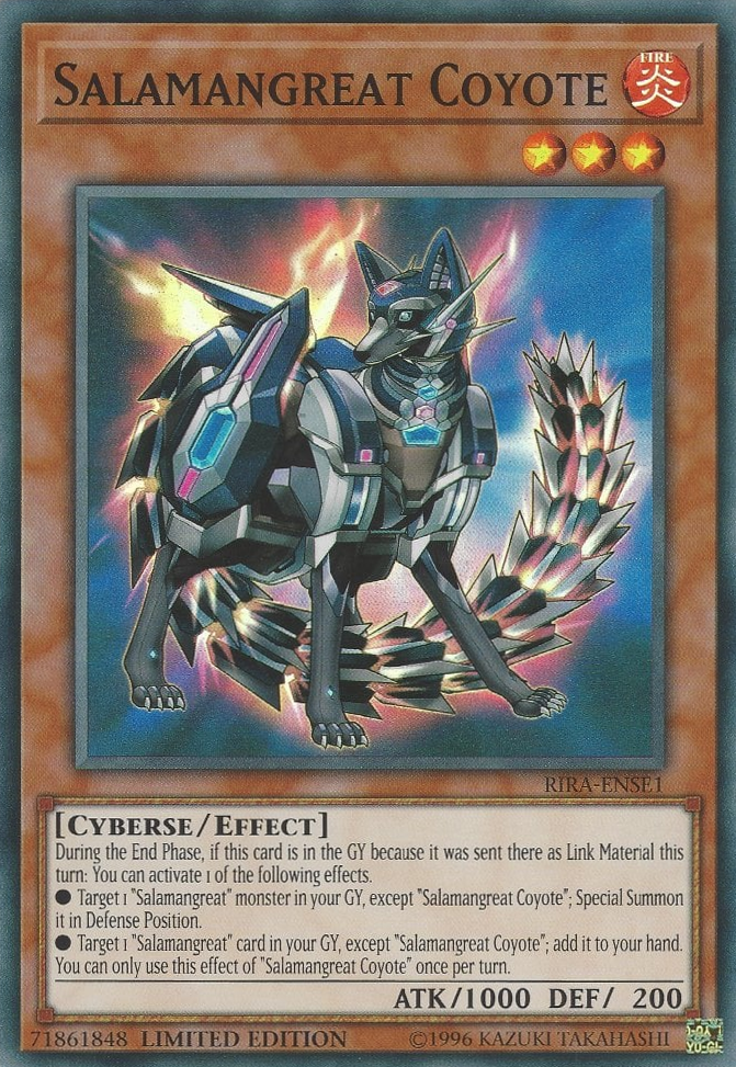 Salamangreat Coyote [RIRA-ENSE1] Super Rare | Odin's Place