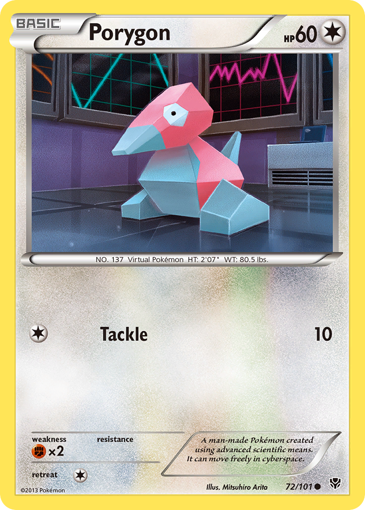 Porygon (72/101) [Black & White: Plasma Blast] | Odin's Place