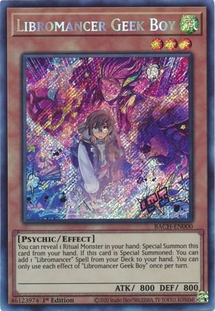 Libromancer Geek Boy [BACH-EN000] Secret Rare | Odin's Place