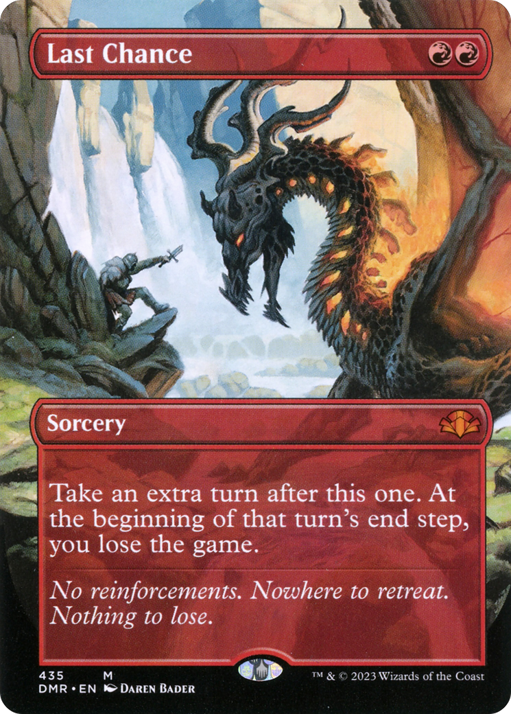 Last Chance (Borderless Alternate Art) [Dominaria Remastered] | Odin's Place