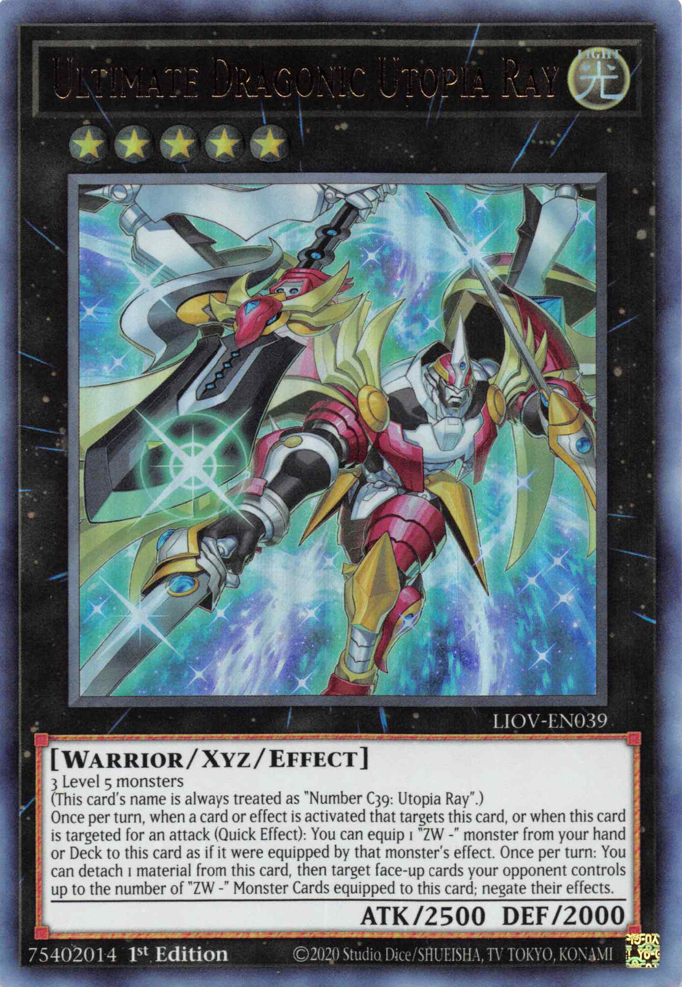 Ultimate Dragonic Utopia Ray [LIOV-EN039] Ultra Rare | Odin's Place