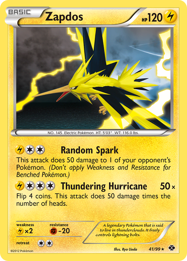Zapdos (41/99) [Black & White: Next Destinies] | Odin's Place