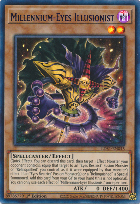 Millennium-Eyes Illusionist (Blue) [LDS1-EN045] Ultra Rare | Odin's Place