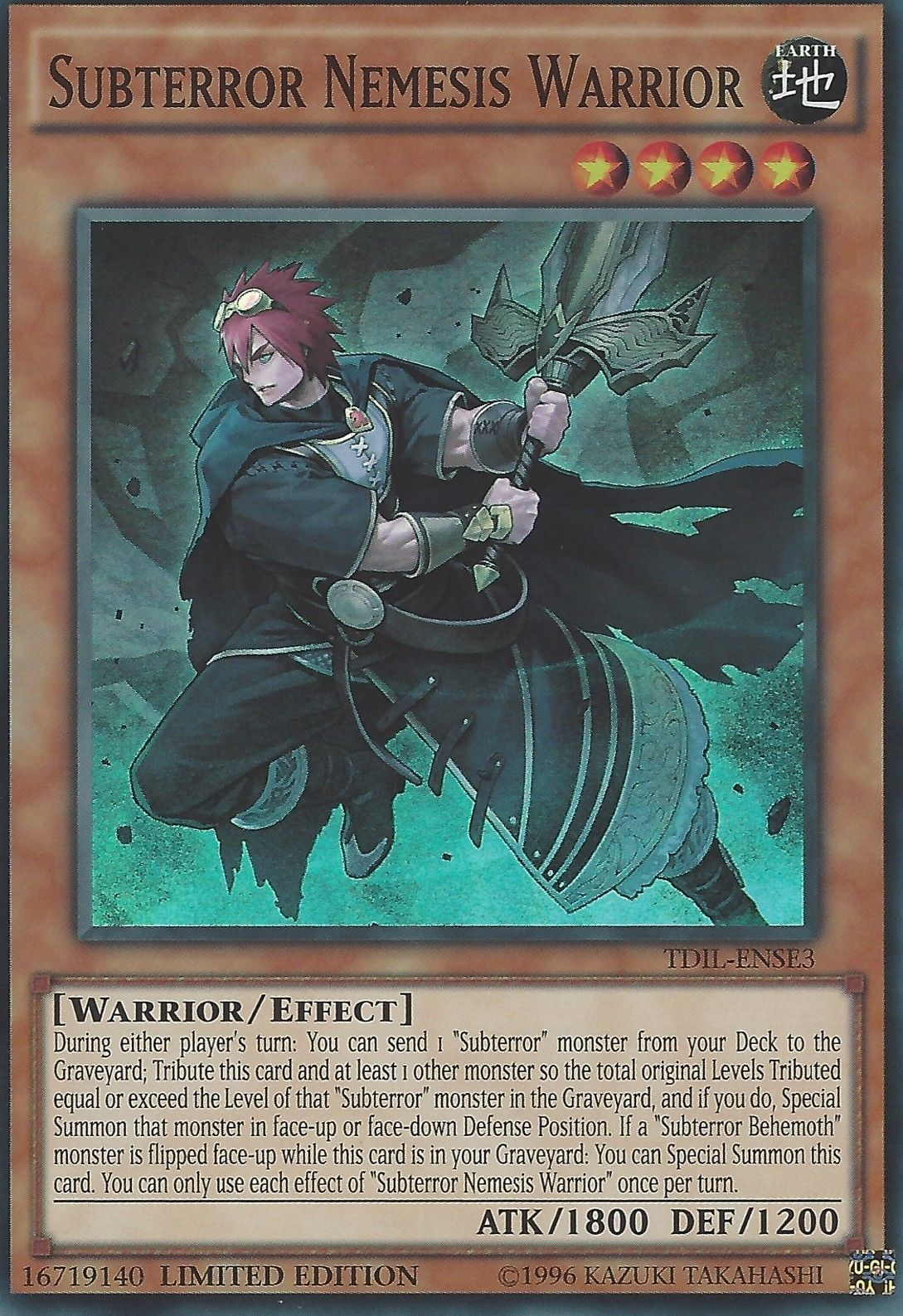 Subterror Nemesis Warrior [TDIL-ENSE3] Super Rare | Odin's Place