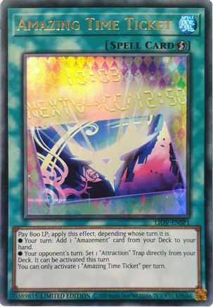 Amazing Time Ticket [LIOV-ENSP1] Ultra Rare | Odin's Place