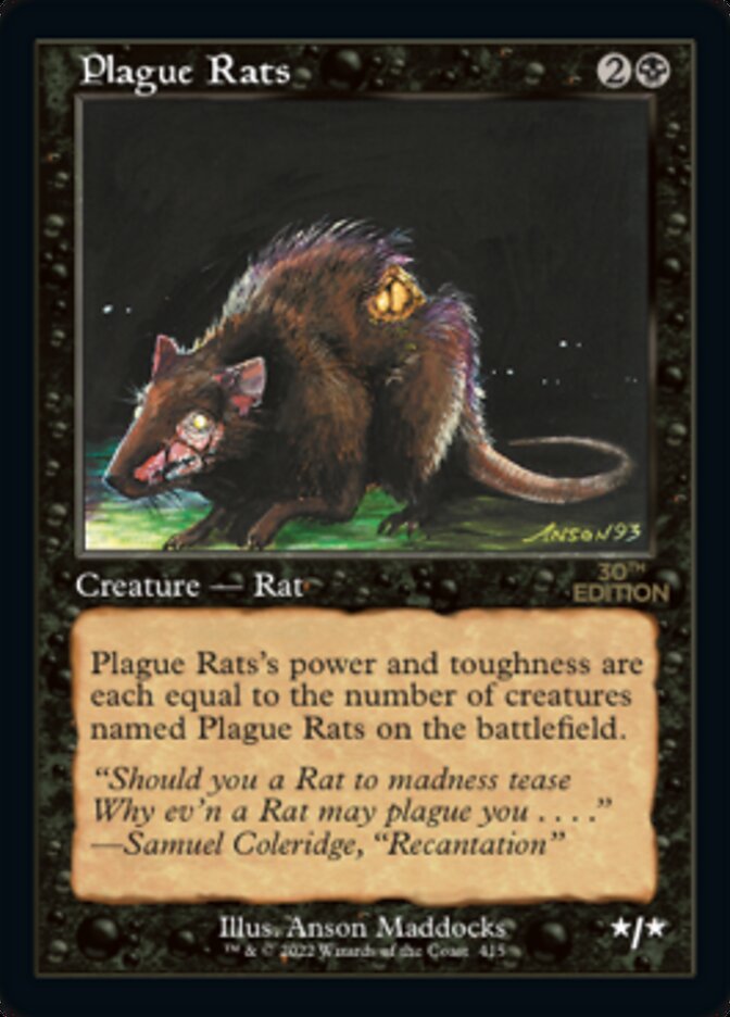 Plague Rats (Retro) [30th Anniversary Edition] | Odin's Place
