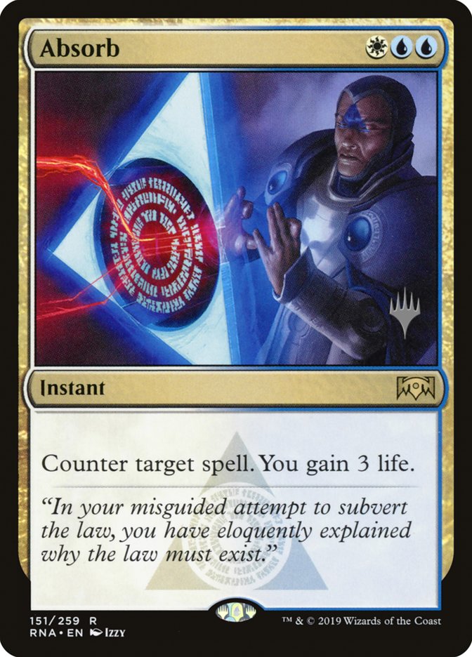 Absorb (Promo Pack) [Ravnica Allegiance Promos] | Odin's Place